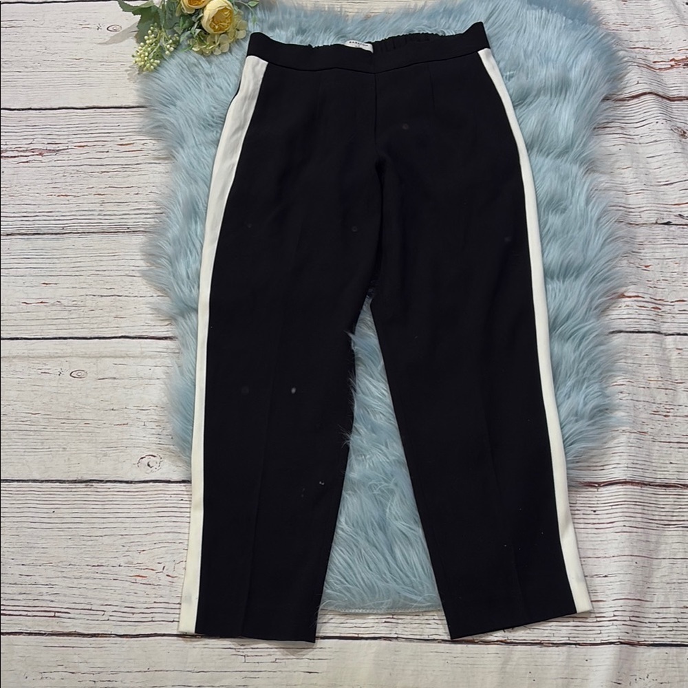 Aritzia Babaton Conan Crop Pants Black White sz 2